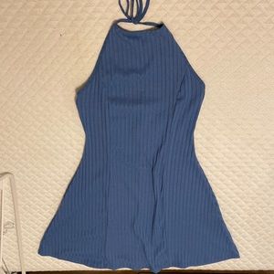 Blue Knit Dress